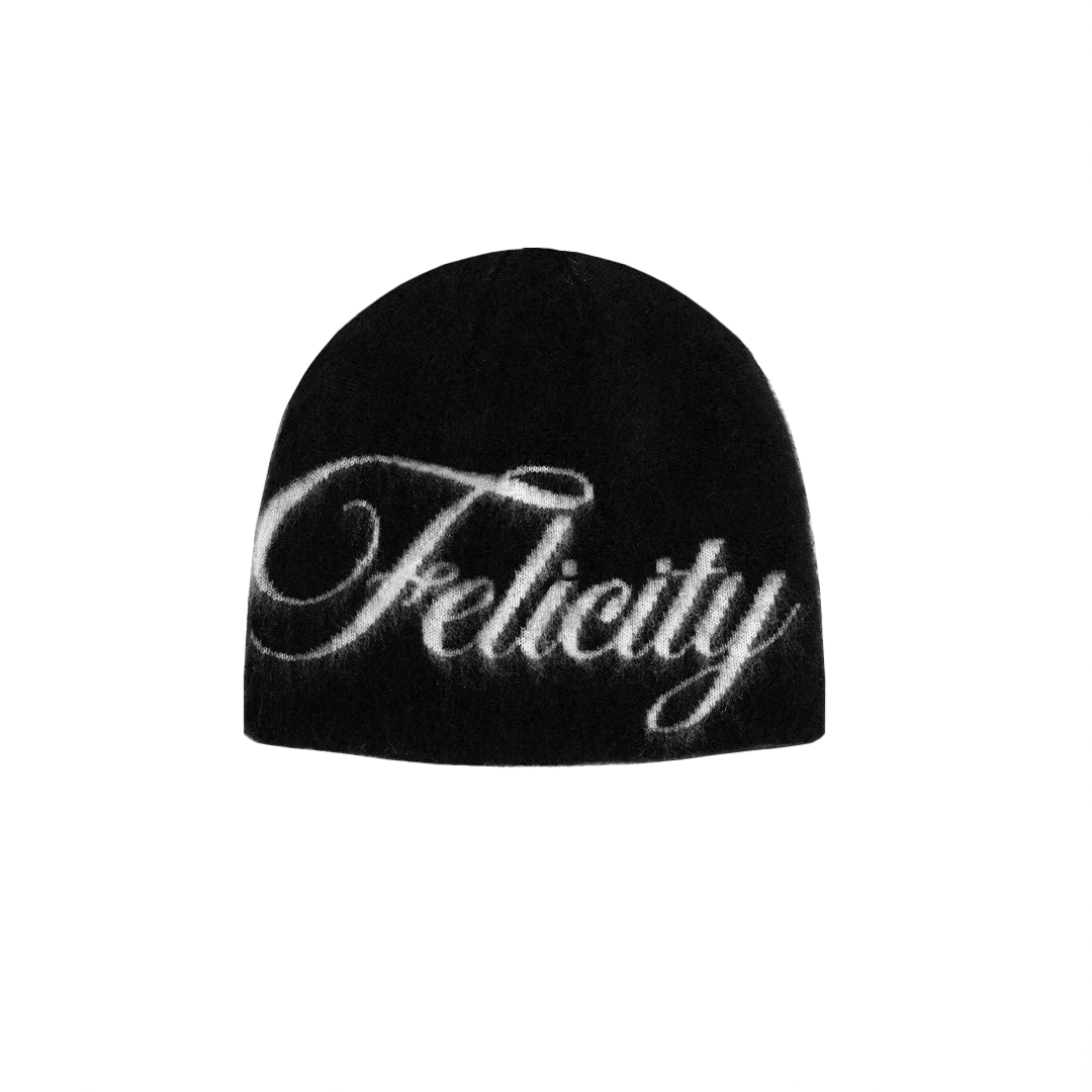 Mohair "Felicity" Beanie Black