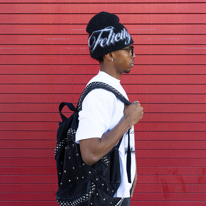 Mohair "Felicity" Beanie Black