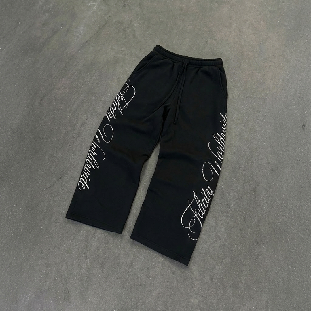 Calligraphy "Felicity" Sweatpants