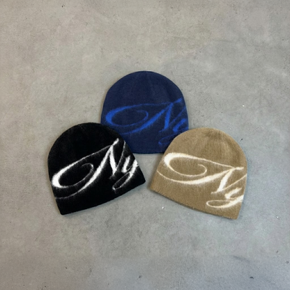 Mohair NY "Felicity" Beanie Tan